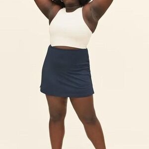 Girlfriend Collective Navy Blue Sport Skort Women's Size Small Workout Exercise